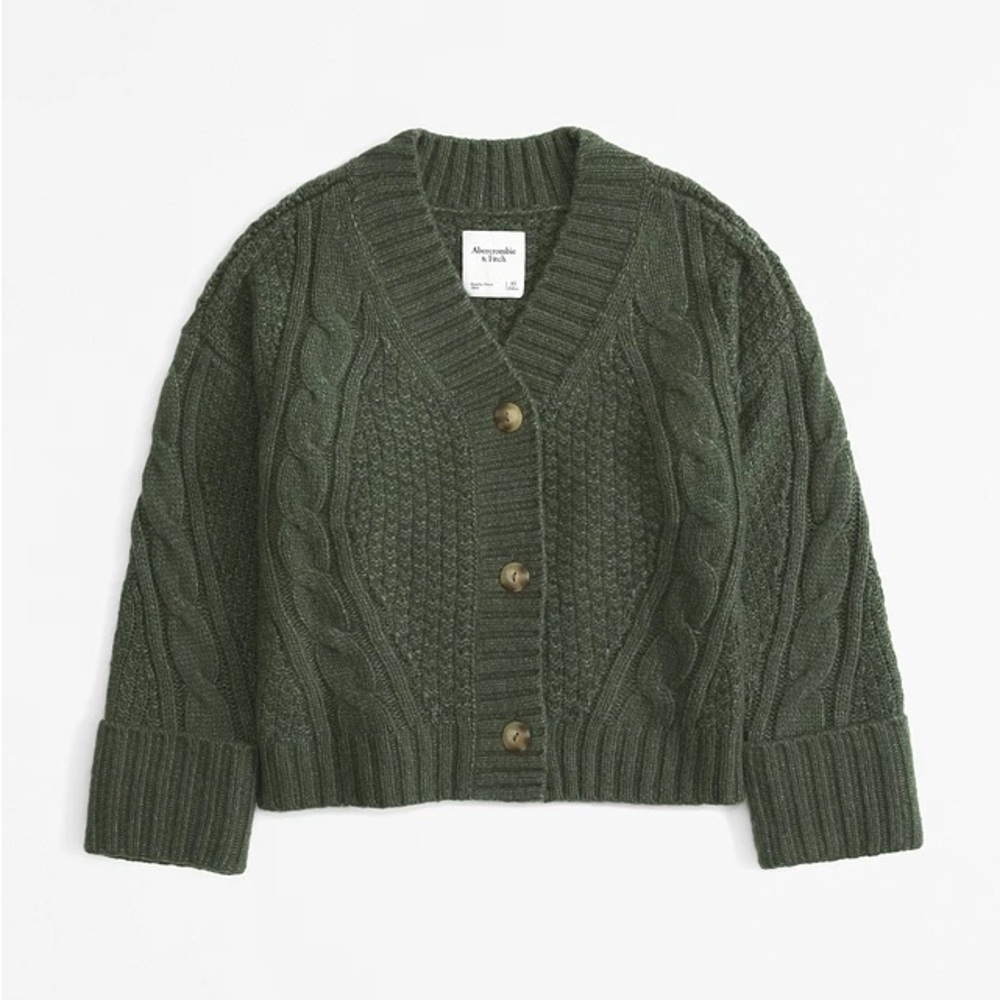 Abercrombie & Fitch
Seed-Stitch Cable Cardigan